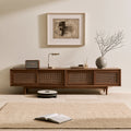 Moderner TV-Schrank, aus Holz, Farbe: hellbraun